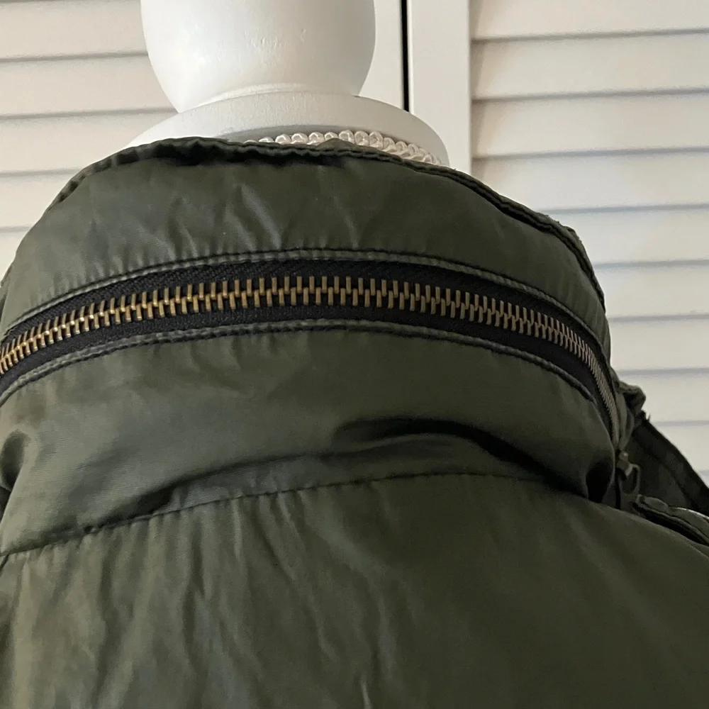 MICHAEL‎ Michael Kors Green Anorak Jacket with hood size XS